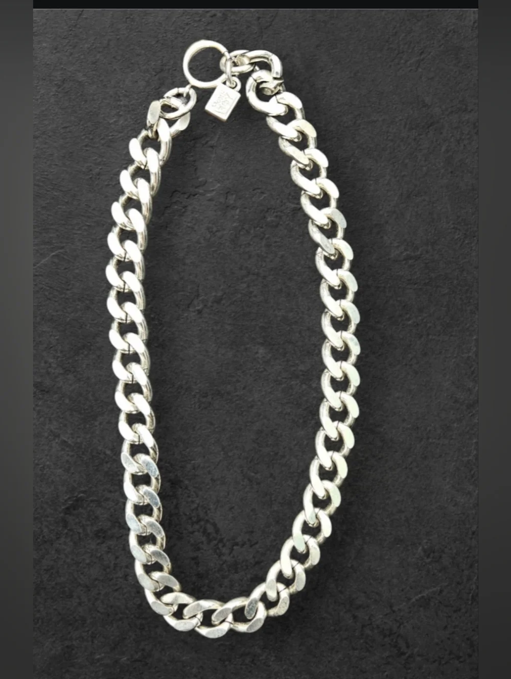 Vintage FVS Taxco 925 Sterling Silver 192g Heavy Cuban Curb Chain 19